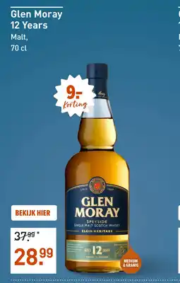 Gall & Gall Glen Moray 12 Years 70CL aanbieding