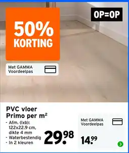 GAMMA PVC vloer Primo aanbieding