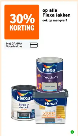 GAMMA op alle Flexa lakken aanbieding