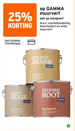 GAMMA op GAMMA muurverf aanbieding