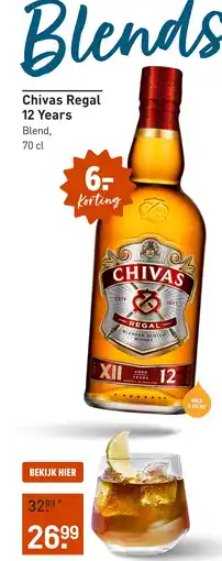Gall & Gall Chivas Regal 12 Years 70CL aanbieding