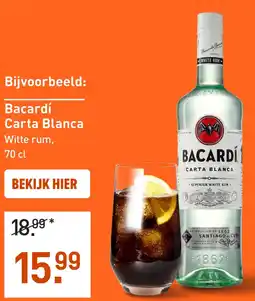 Gall & Gall Bacardí Carta Blanca 70CL aanbieding