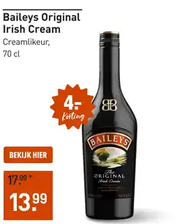 Gall & Gall Baileys Original Irish Cream 70CL aanbieding