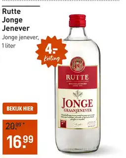 Gall & Gall Rutte Jonge Jenever 100CL aanbieding