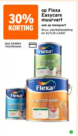 GAMMA op Flexa Easycare muurverf aanbieding