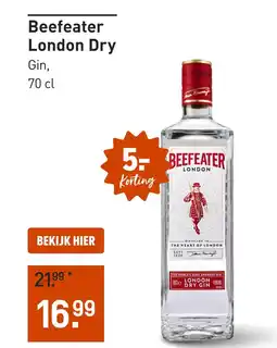 Gall & Gall Beefeater London Dry 70CL aanbieding