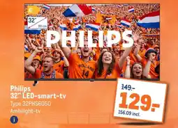 Makro PHILIPS 32" LED-smart-tv aanbieding