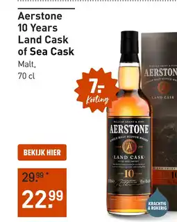 Gall & Gall Aerstone 10 Years Land Cask 70CL aanbieding