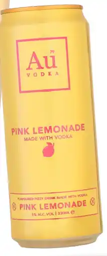 Gall & Gall Au Vodka Pink Lemonade 33CL aanbieding