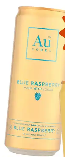 Gall & Gall Au Vodka Blue Raspberry 33CL aanbieding