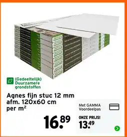 GAMMA Agnes fijn stuc 12 mm afm. 120x60 cm aanbieding