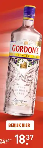 Gall & Gall Gordon's London Dry 100CL aanbieding