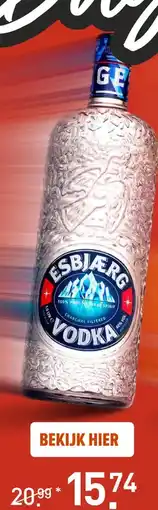 Gall & Gall Esbjaerg Vodka 100CL aanbieding