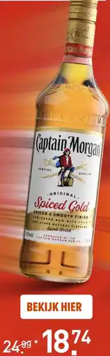 Gall & Gall Captain Morgan Spiced Gold 100CL aanbieding