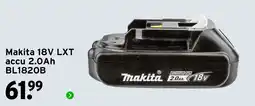 GAMMA Makita 18V LXT accu 2.0Ah BL1820B aanbieding