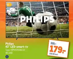Makro Philips 43" LED-smart-tv aanbieding
