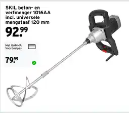 GAMMA SKIL beton- en verfmenger 1016AA incl. universele mengstaaf 120 mm aanbieding