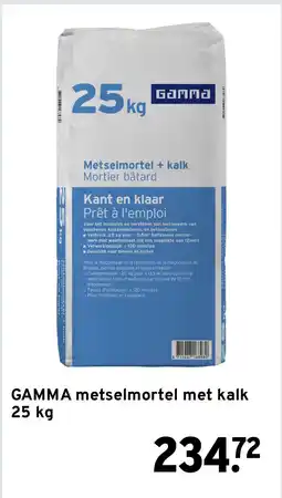 GAMMA GAMMA metselmortel met kalk 25 kg aanbieding