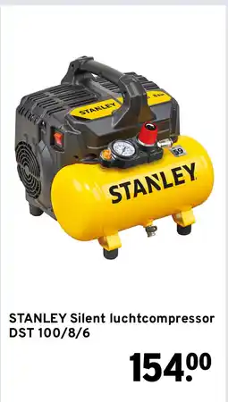 GAMMA STANLEY Silent luchtcompressor DST 100/8/6 aanbieding