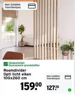GAMMA Roomdivider Opti licht eiken aanbieding