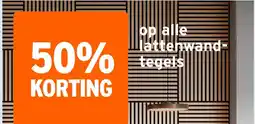 GAMMA op alle lattenwand- tegels aanbieding