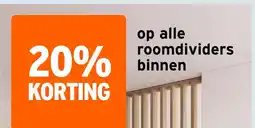 GAMMA op alle roomdividers binnen aanbieding