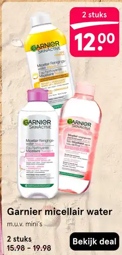 Etos Garnier micellair water aanbieding
