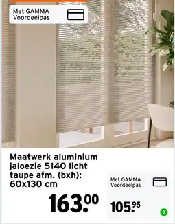 GAMMA Maatwerk aluminium jaloezie 5140 licht taupe aanbieding