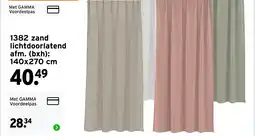GAMMA 1382 zand lichtdoorlatend aanbieding
