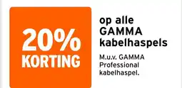 GAMMA op alle GAMMA kabelhaspels aanbieding