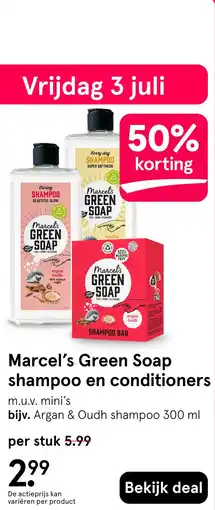 Etos Marcel's Green Soap shampoo en conditioners aanbieding