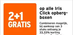 GAMMA op alle Iris Click opberg- boxen aanbieding
