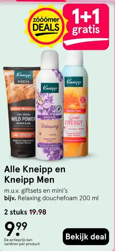 Etos Alle Kneipp en Kneipp Men aanbieding
