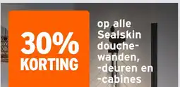GAMMA op alle Sealskin douche- wanden, -deuren en -cabines aanbieding