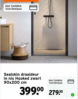 GAMMA Sealskin draaideur in nis Hooked aanbieding
