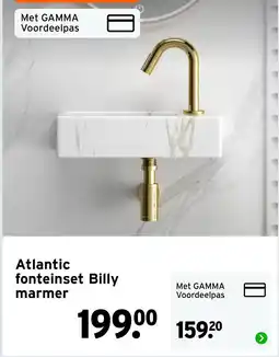 GAMMA Atlantic fonteinset Billy marmer aanbieding