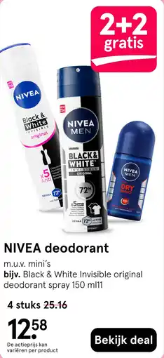 Etos NIVEA deodorant aanbieding