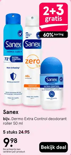 Etos Sanex aanbieding