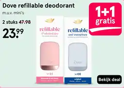 Etos Dove refillable deodorant aanbieding