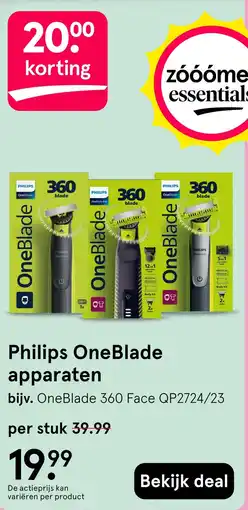 Etos Philips OneBlade apparaten aanbieding