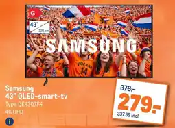 Makro Samsung 43" QLED-smart-tv aanbieding