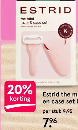 Etos Estrid the mini razor en case set bloom aanbieding