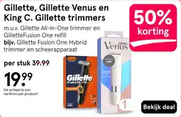 Etos Gillette, Gillette Venus en King C. Gillette trimmers aanbieding