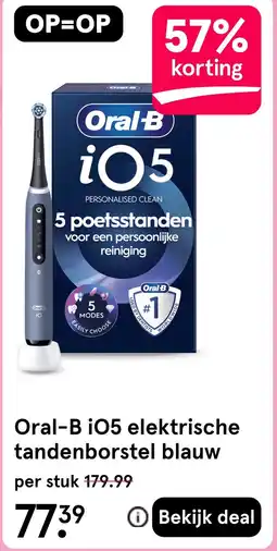 Etos Oral-B i05 elektrische tandenborstel blauw aanbieding