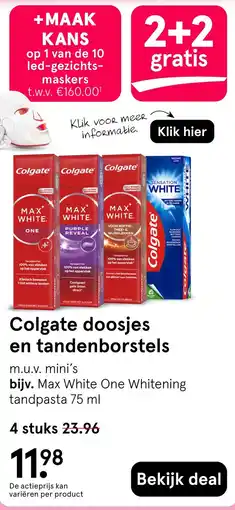 Etos Colgate doosjes en tandenborstels aanbieding