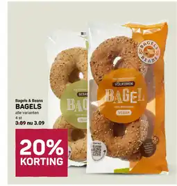 Ekoplaza Bagels & Beans BAGELS alle varianten aanbieding