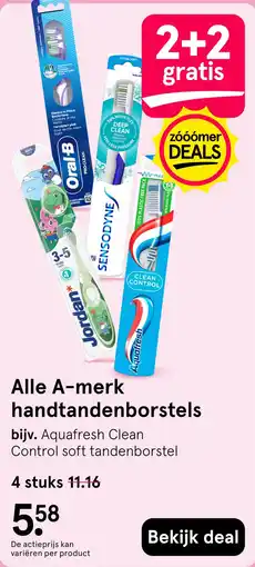 Etos Alle A-merk handtandenborstels aanbieding