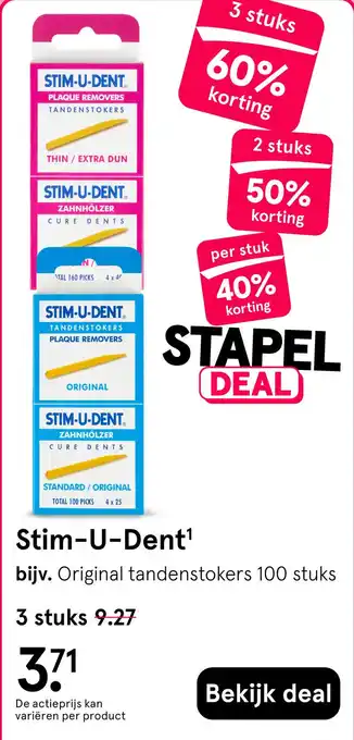 Etos Stim-U-Dent aanbieding