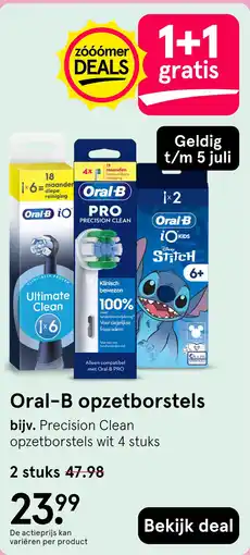 Etos Oral-B opzetborstels aanbieding