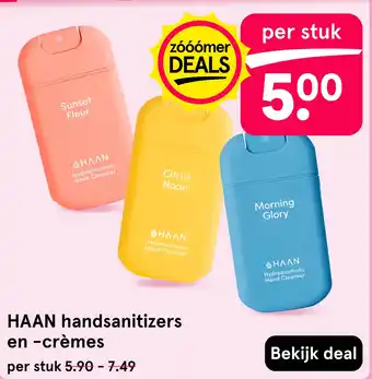 Etos HAAN handsanitizers en -crèmes aanbieding